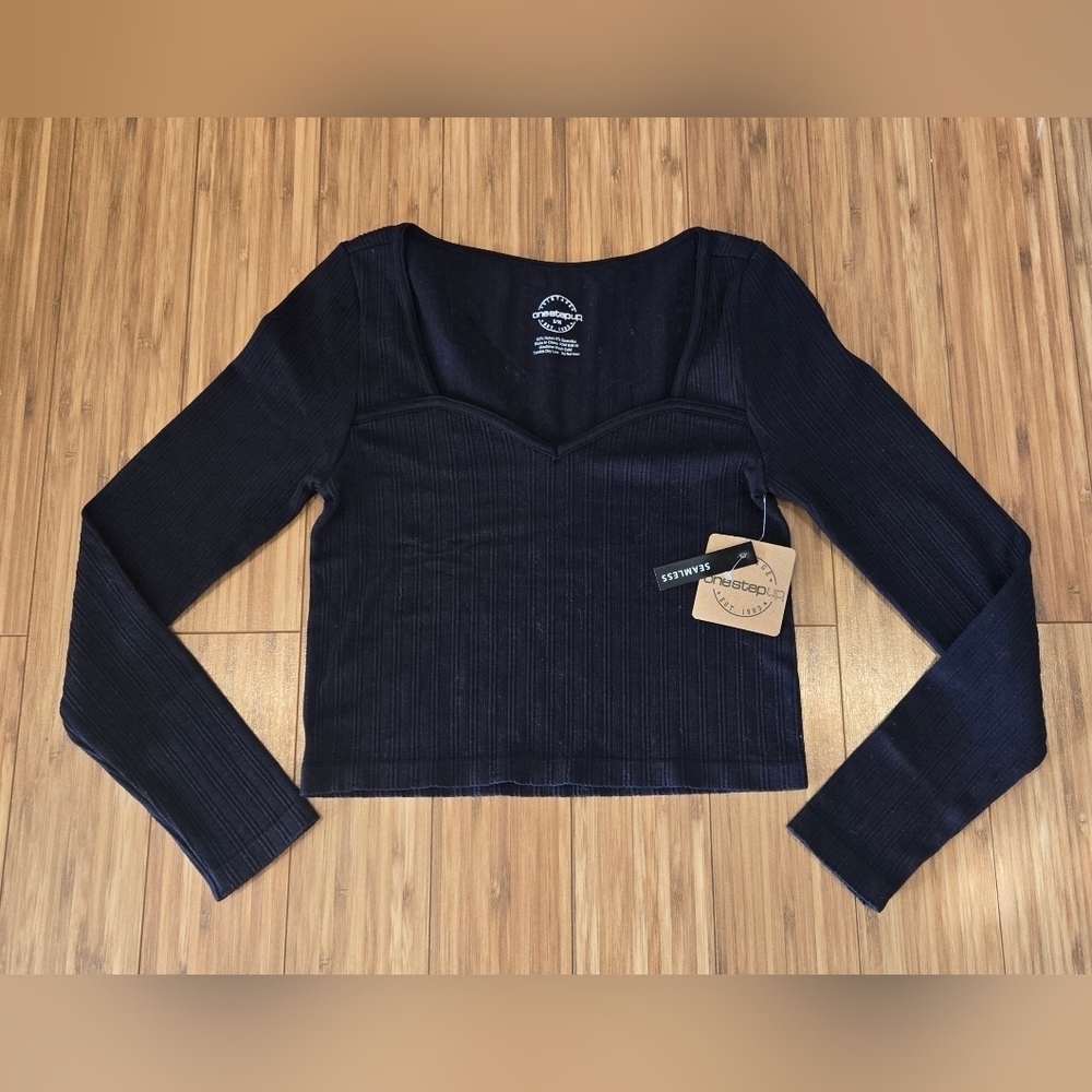 NWT One Step Up Long Sleeve Top